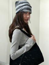 Knit Hat&Neck Warmer_Grey