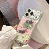 Forest Cat Gold Accent iPhone Case