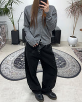 Kael Button Fly Curved Pants