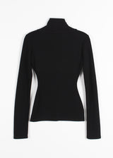 HIGH NECK ZIPPER TEE