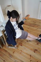 フレンズトゥギャザーパッチワークTシャツ - White (Loose Type)