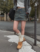 Mare washing cargo miniskirt