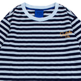 STANDARD Indigo Stripe SHORT-SLEEVE T-SHIRT (UNISEX)_SYS7TS11NV