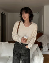 Robben Mohair Deki V-neck Knit