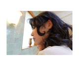 Tiny flat pearl earrings (silver925)