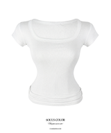 Basic Slim Square Tee (4color)