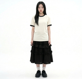 Essential Standard Short Sleeve Ringer T-shirt Cream
