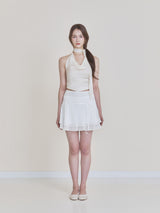Scarf halter top (Cream)