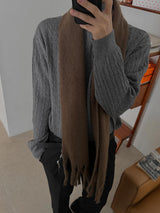 ASCLO Viscose Mini Twist Turtle Neck Knit (7color)