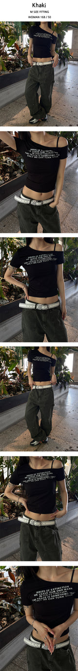 [Unisex] エイジングカーペンダー ワイドパンツ(3color)