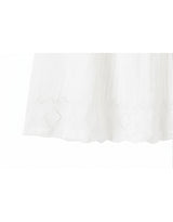 Kate Contrast Ribbon Sleeveless Cardigan Set White
