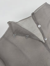 [Tie Set] See-through High Neck Overfit Blouse