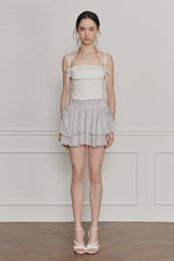 HEART RIBBON TOP (SS ver.) ivory