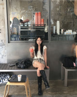 Studショートデニムパンツ