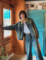 French Golden Work Denim Jacket