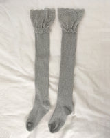 Hirat lace ribbed socks
