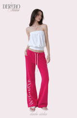 Lounge Lettering Mint Long Pants (PANTS)