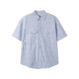 ASCLO Feather Diamond Short Sleeve Shirt (2color)