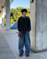 Ber Two-tone knit (Black)