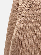[Guest Look] Latte Boat Neck Loose Fit Long Knit (4c)