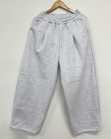 (SIZE OPTION♥/FLEECE🔥) プリーツメイドトレーニングエラスティックウエストロングパンツ