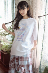 26SS★ DTPリボンクジラ半袖Tシャツ