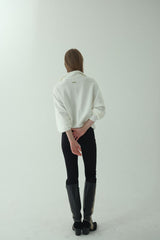 HIGH-NECK ZIP-UP SWEATSHIRT_WHITE