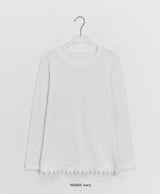 ジェンターフラワーレースロングスリーブTシャツ