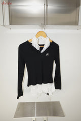 Halterneck Lace Layered Two-Piece Knitwear