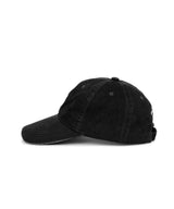 VINTAGE WASHED SLASH LOGO BALL CAP_CHARCOAL