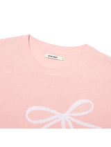 KIRSH PLAIN RIBBON CHERRY SUMMER KNIT - PINK