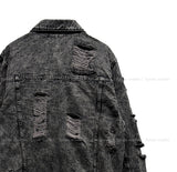 Metro Washing Damage Denim Jacket