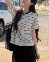 メクトストライプショートスリーブTシャツ