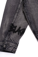BBD Graffiti Metal Logo Denim Jacket (Vintage Black)