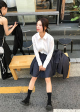  LINE BALANCE CROP SHIRT