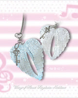Wings of Heart Keychain Necklace