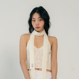 ZIZE KNIT MUFFLER (IVORY)