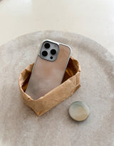 [MADE] オート シルバーエポキシ iPhoneケース
