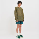 SEE-THROUGH CRAFT KNIT PULLOVER YELLOW