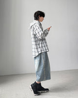 Maria Check Hood Shirts