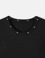 Metallic Structured Knit Tank