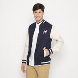 MON AKITA - Hakuren Men Jacket Navy Beige