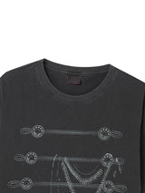 BUTTON TEE CHARCOAL