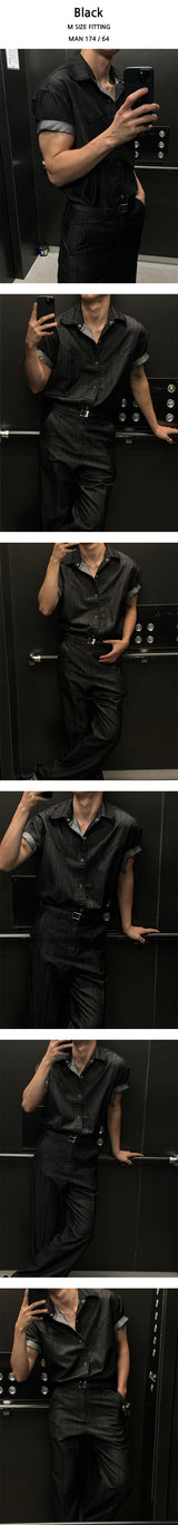 [MUSCLE FIT] Cool slab western shirts(3color)