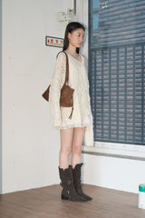 フレアラッフルドレス (Ivory)