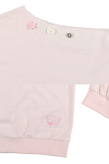 [BITTE DOSAN X SHAKIRI] MELODY OFF SHOULDER TOP (PINK)