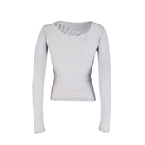 ファンプリントストレッチロングスリーブTシャツ