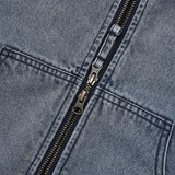 DENIM QUILTING JACKET [BLUE]
