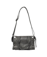 BELTED WASHING LEATHER MINI BAG (GRAY) F26QE991