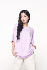 24FWベーシックロゴシーズン3ショートスリーブTシャツ ライトパープル